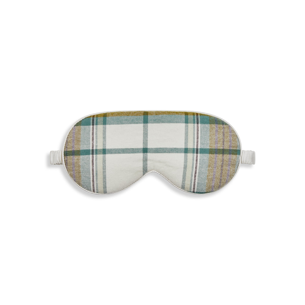 Tartan Pyjamas and Sleep Mask - Ecru Based – Boutique Airelles